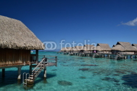 Naklejki Paradise resort, Tahiti, French Polynesia