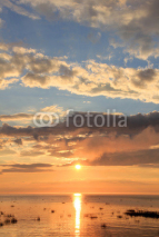 Naklejki Sea shore during sunset
