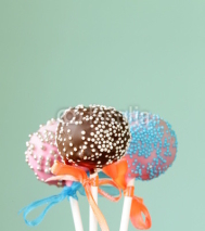 Obrazy i plakaty colorful cake pops - chocolate, vanilla, caramel flavors
