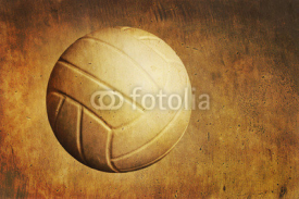 Naklejki A volleyball on a grunge textured background