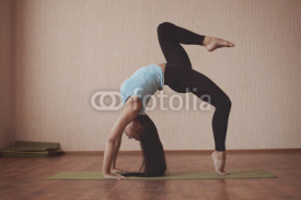 Fototapety Stretching gymnast