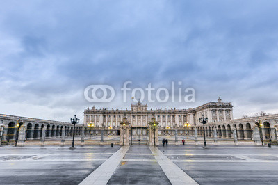 The Royal Palace of Madrid, Spain.