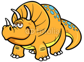 Naklejki Vector illustration of Cartoon dinosaur