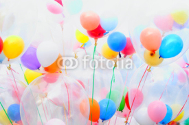 Naklejki Background of motley balloons