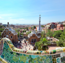 Fototapety BARCELONA, SPAIN : The famous Park Guell