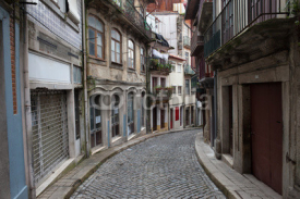 Fototapety Street and Houses in Old Town of Porto