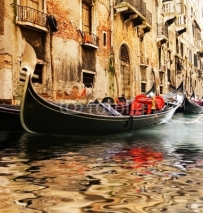 Naklejki Traditional Venice gandola ride