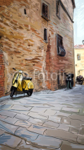 Fototapety Street in Tuscany - illustration