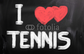 Naklejki I Love Tennis Concept