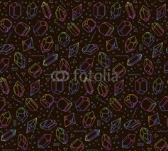 Fototapety Pattern with crystals in bright colors.