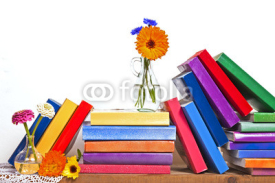 Naklejki Books and Flowers