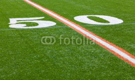 Fototapety American Football Field - 50 yard line