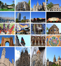 Obrazy i plakaty Collage de Barcelona
