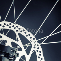Naklejki Disk brake of a mountain bicycle