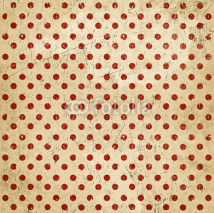 Naklejki Vintage abstract background, polka dots, grunge texture