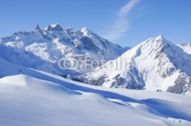 Naklejki Winterlandschaft in den Alpen