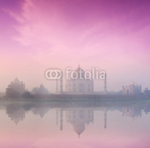 Naklejki Taj Mahal on sunrise sunset, Agra, India