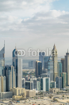 Aerial view of Dubai cityscape, UAE
