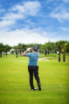 Fototapety Male golf player