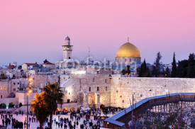 Fototapety Western Wall and Dome of the Rock in Jerusalem, Israel