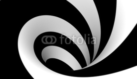 Fototapety Abstract black and white spiral