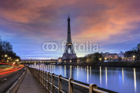 Fototapety Tour Eiffel Paris et Pont Bir-Hakeim
