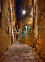 Fototapety old alley in Florence