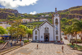 Naklejki Village church of Ribeira Brava, Madeira