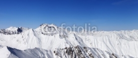 Naklejki Panorama of winter mountains