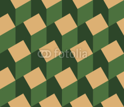 Obrazy i plakaty Vector illustration of a seamless repeating pattern of isometric house
