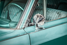 Obrazy i plakaty Retro styled detail of a vintage car