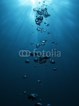 Naklejki Bubbles undersea