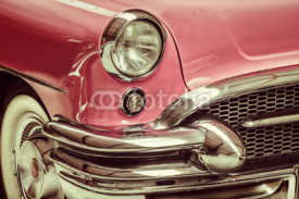 Obrazy i plakaty Retro styled image of a front of a classic car