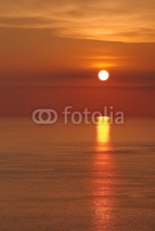 Naklejki natural beautiful sunset and sunset sky at sea ocean