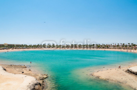 Obrazy i plakaty Tropical lagoon in Egypt with turquoise water and blue sky