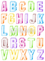 Naklejki alphabet 01
