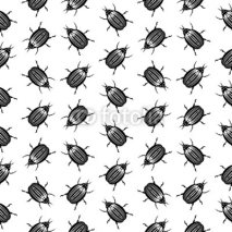 Naklejki Bug symbol seamless pattern