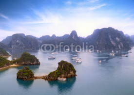 Naklejki Halong Bay Vietnam natural landscape background