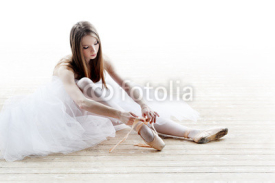 Naklejki ballerina in classical tutu