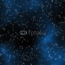 Fototapety Seamless Starfield with Glowing Stars at Night