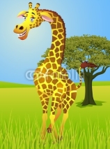 Naklejki Giraffe cartoon