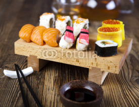 Fototapety Collection of sushi 