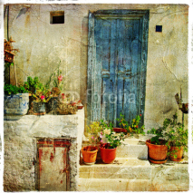 Naklejki greek streets, artistic picture