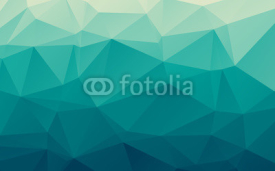 Naklejki Stylish sea blue vector polygonal abstract background