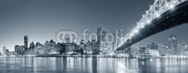 Fototapety New York City night panorama