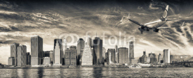 Fototapety Arriving in New York City. Travel concept