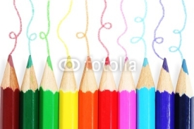 Naklejki colorful pencils.
