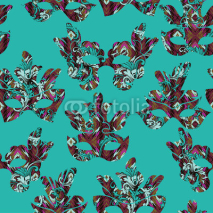 Fototapety Seamless pattern with carnival mask