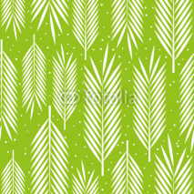 Fototapety Seamless pattern with palm leaves ornament