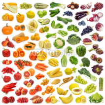 Fototapety Rainbow collection of fruits and vegetables